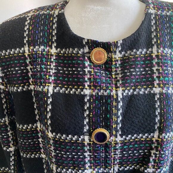 Lord  & Taylor Womens Vintage Wool Poly Jacket Blazer SZ 14W - Picture 5 of 12
